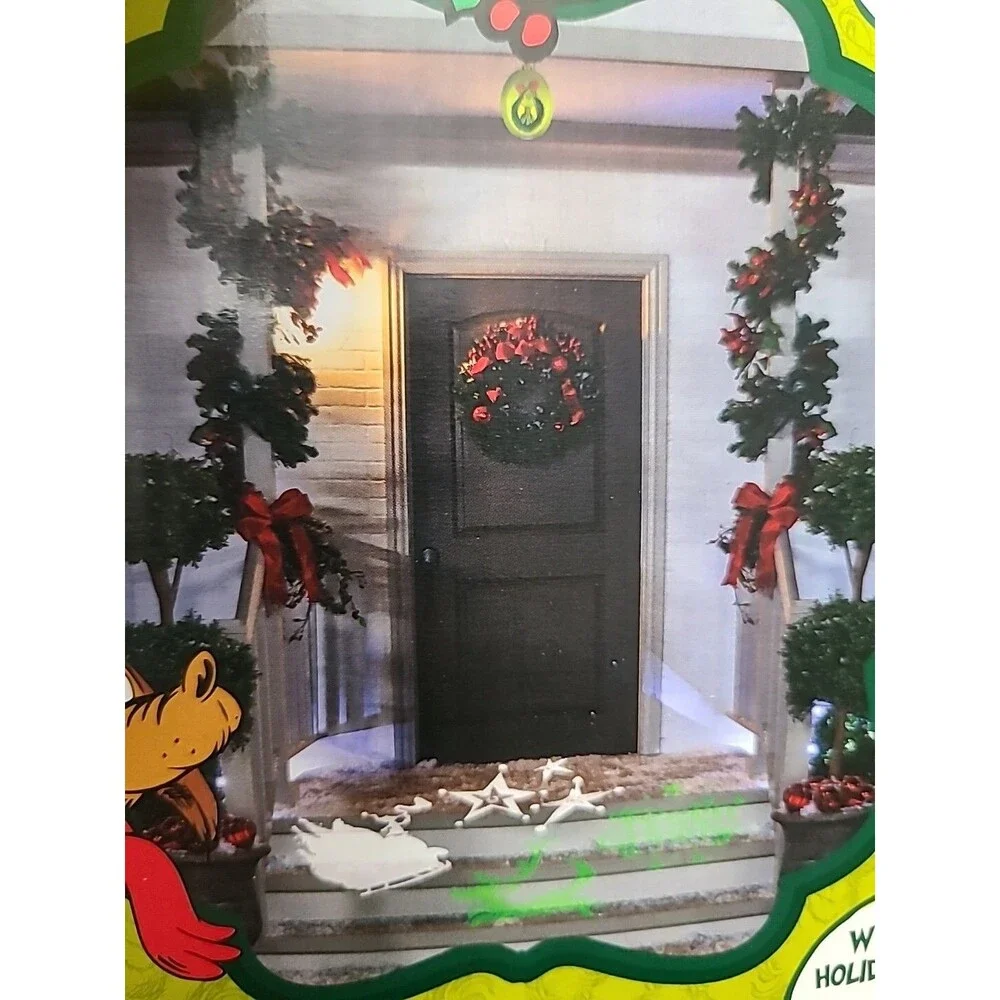 Gemmy* The Grinch Lightshow Projection LED Whirl-A-Motion Hanging Ornament